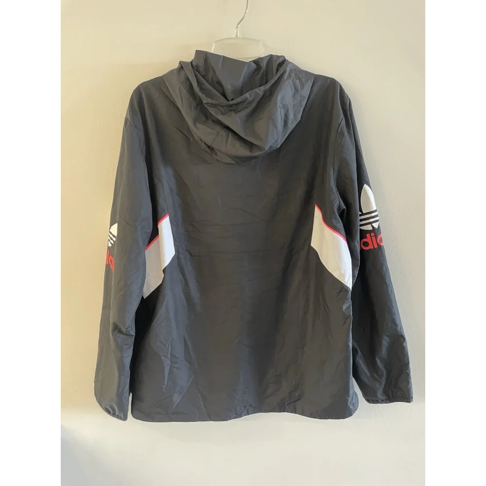 adidas Trefoil Anarak windbreaker jacket Men’s Black Lightweight Size M
